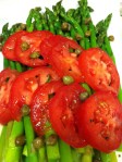 asparagus caper salad Asparagus Tomato Caper Salad