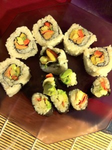 Spicy Brazil Nut Roll and Hearts of Palm Roll