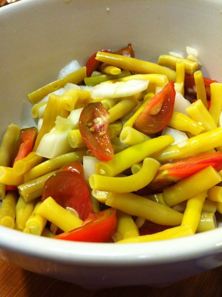 #1 Wax Bean, Cucumber, Tomato Salad