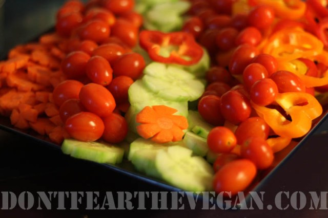 Flower Veggie plate